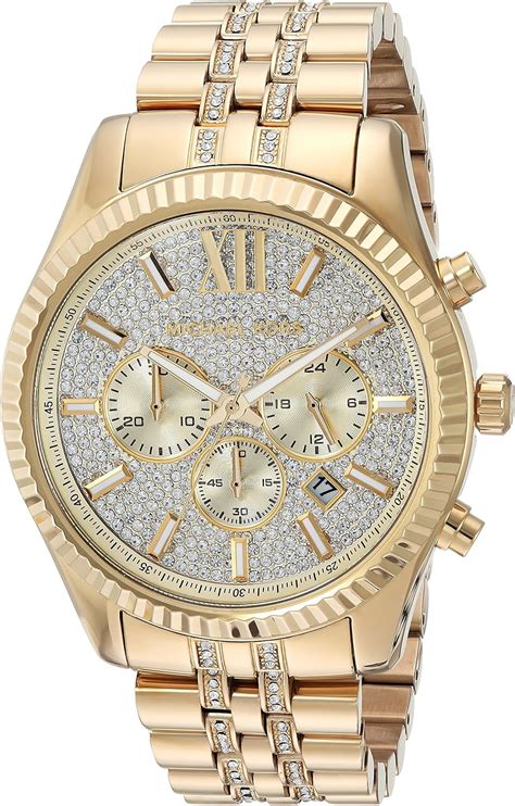 all gold michael kors watch men's